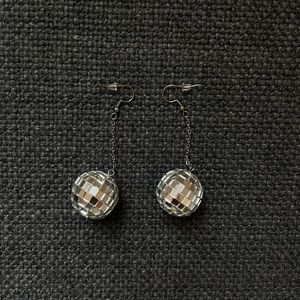 Disco ball earrings